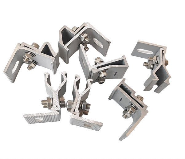 Angle Chi clamps, photovoltaic aluminum alloy profiles, roofs, color steel tiles, brackets, conn.jpg