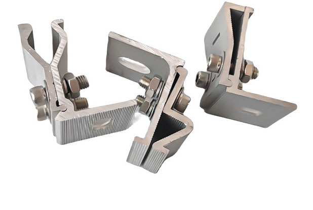 Angle Chi clamps, photovoltaic aluminum alloy profiles, roofs, color steel tiles, brackets, conn.jpg