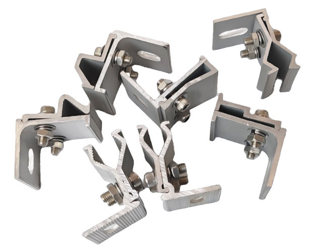 Angle Chi clamps, photovoltaic aluminum alloy profiles, roofs, color steel tiles, brackets, conn.jpg