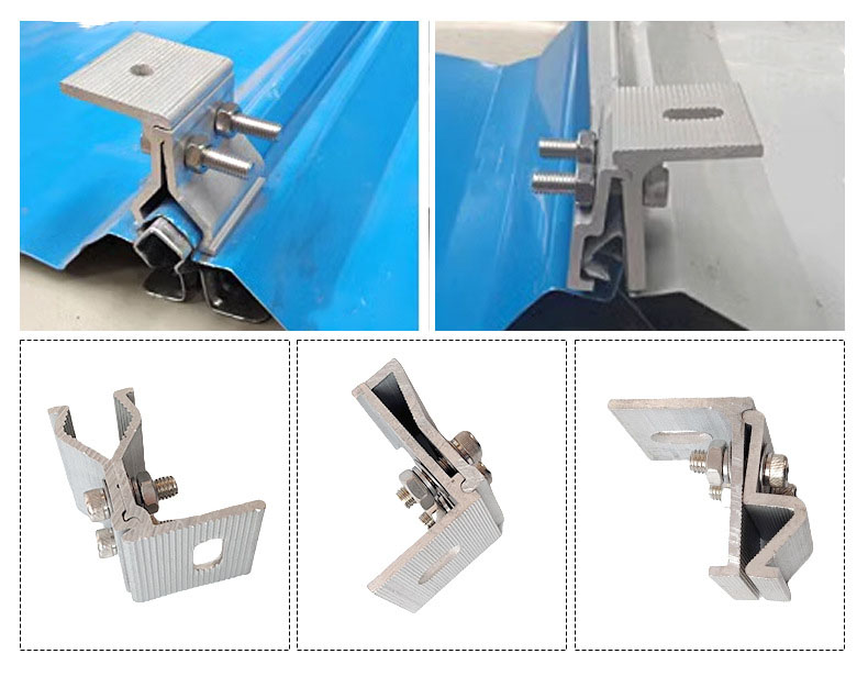 Angle Chi clamps, photovoltaic aluminum alloy profiles, roofs, color steel tiles, brackets, conn.jpg