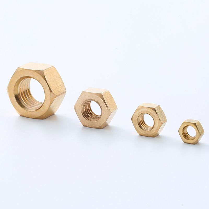 Brass hexagonal nut, brass nut M3~M24, brass nut, thick and thin hexagonal nut (2).jpg