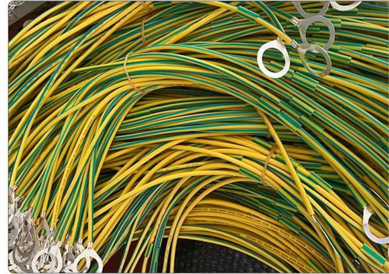 Grounding wire, photovoltaic line module, cable tray, flexible copper wire, yellow green dual color grounding wire, jumper wire, equipment grounding wire in machine room (2).jpg