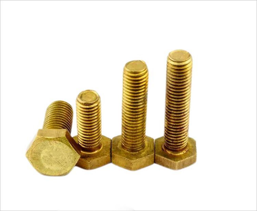 Copper screw, all copper, outer hexagonal bolt, pure copper screw, brass hexagonal head extended copper bolt M6M8 (2).jpg