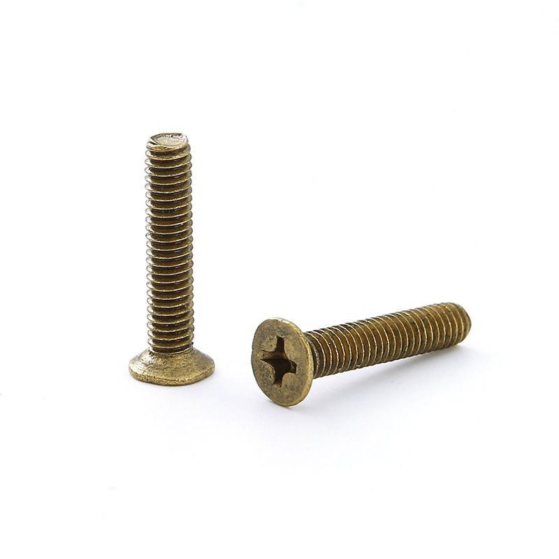 Flat head cross copper screw, 3.jpg