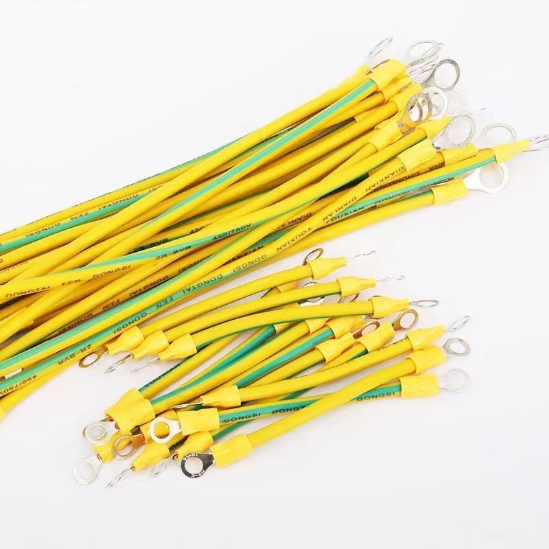 Grounding wire, photovoltaic line module, cable tray, flexible copper wire, yellow green dual color grounding wire, jumper wire, equipment grounding wire in machine room (8).jpg