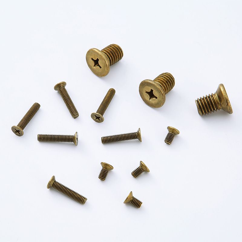 Flat head cross copper screw, 4.jpg