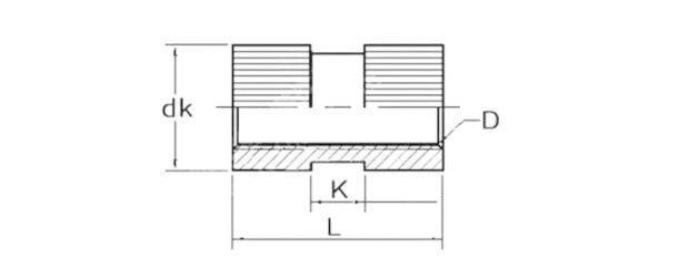 Brass insert knurled nut Brass knurled nut Mechanical injection copper flower nut copper clamp (2).jpg