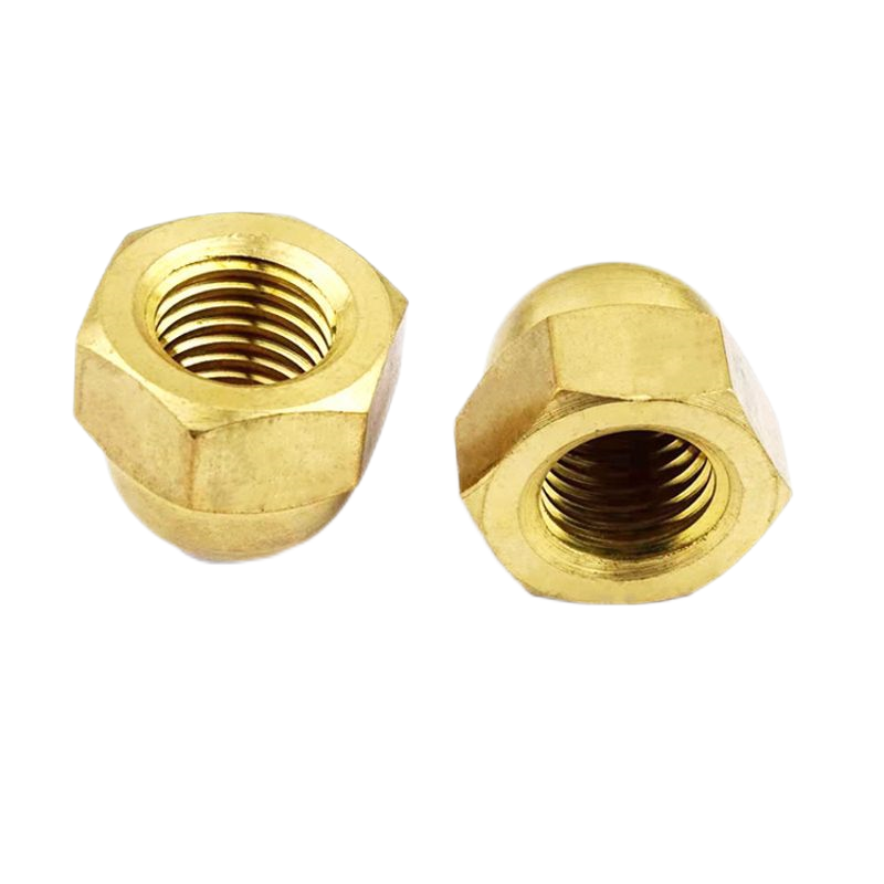 Cap shaped copper nut, brass nut, copper screw cap, copper cover cap, ugly cover cap, copper cover female ball head nut (4).png