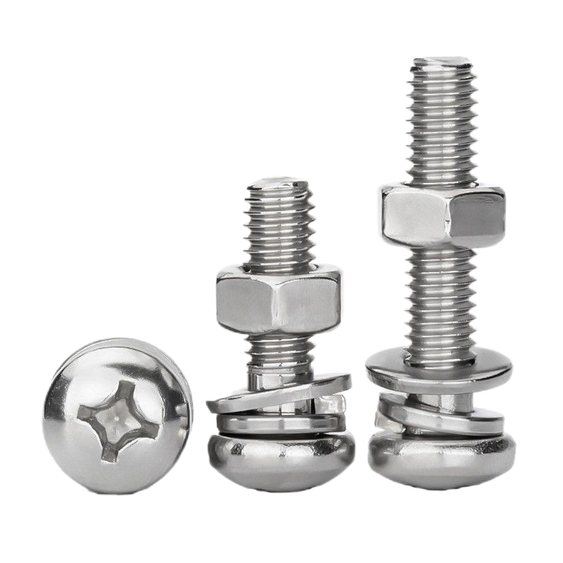 Nickel plating machine tooth screws PM cross pan head round head machine screw bolts (8).png