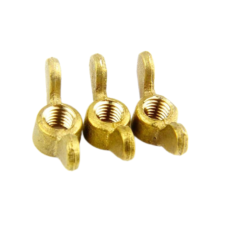 Brass butterfly nut, butterfly screw mother, pure copper butterfly nut, double ear hand twisted sheep horn screw cap, M6M8M10.png