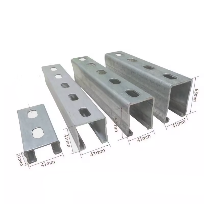 Anti-corrosion GI steel perforated shaped mild steel u shape channel structural elevator c chann.png